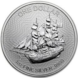 Islas Cook HMS Bounty 1 oz Plata 2018