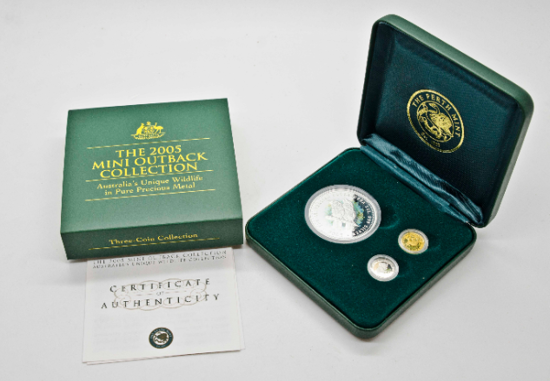 Zestaw monet Koala Kookaburra Kangur 2005 PROOF