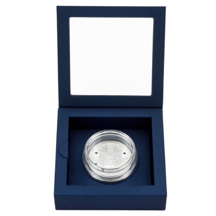 Samoa: Crystal Coin - Year of the Rabbit $2 Silver 2023 Proof