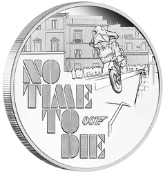 Tuvalu: James Bond 007 No Time To Die 1 unce stříbra 2020