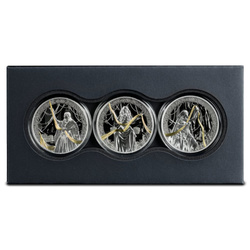 Set of Gilded Silver Coins Norns 3 × 1 oz Silver 2026