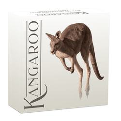 Canguro australiano de color 1 oz Plata 2023 Proof Alto Relieve
