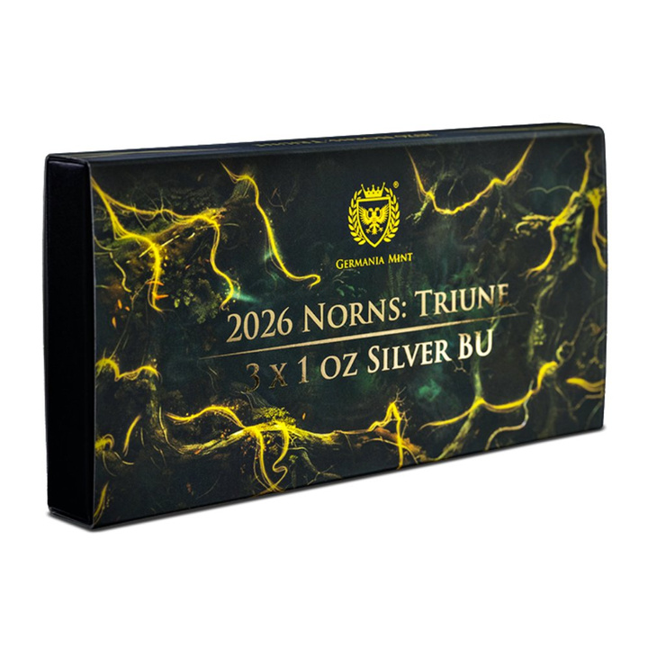 Set of Gilded Silver Coins Norns 3 × 1 oz Silver 2026
