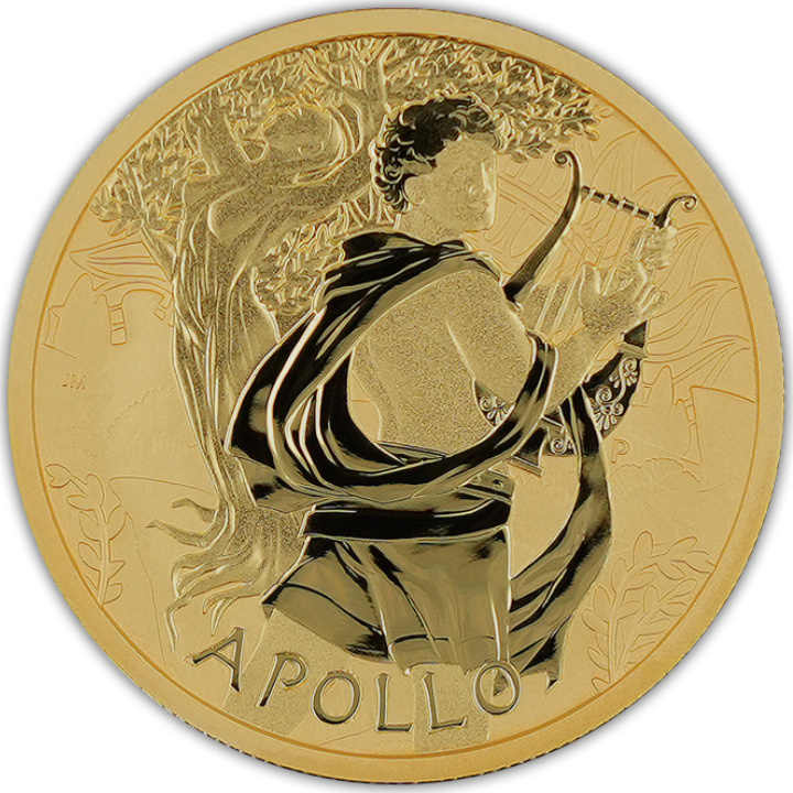 Tuvalu: Dioses del Olimpo - Apolo 1 oz Oro 2023