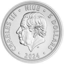 Niue: Czech Lion 2 oz Silver 2024