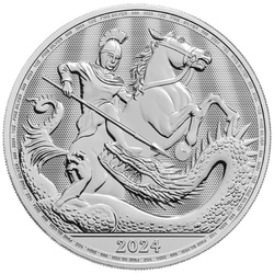 St George and the Dragon 1 oz Silver 2024 Coin