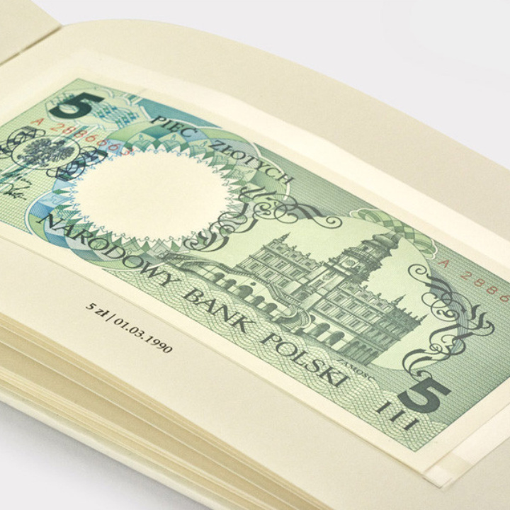 Set of NBP banknotes "Polish cities"