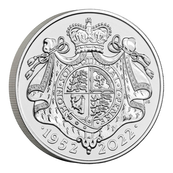 Jubileo de Platino de Su Majestad la Reina Cobre 5 £ 2022