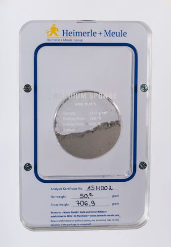 Polvere di rodio 50 grammi