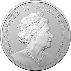 Outback Majesty: Australian Kangaroo 1 oz Silver 2021
