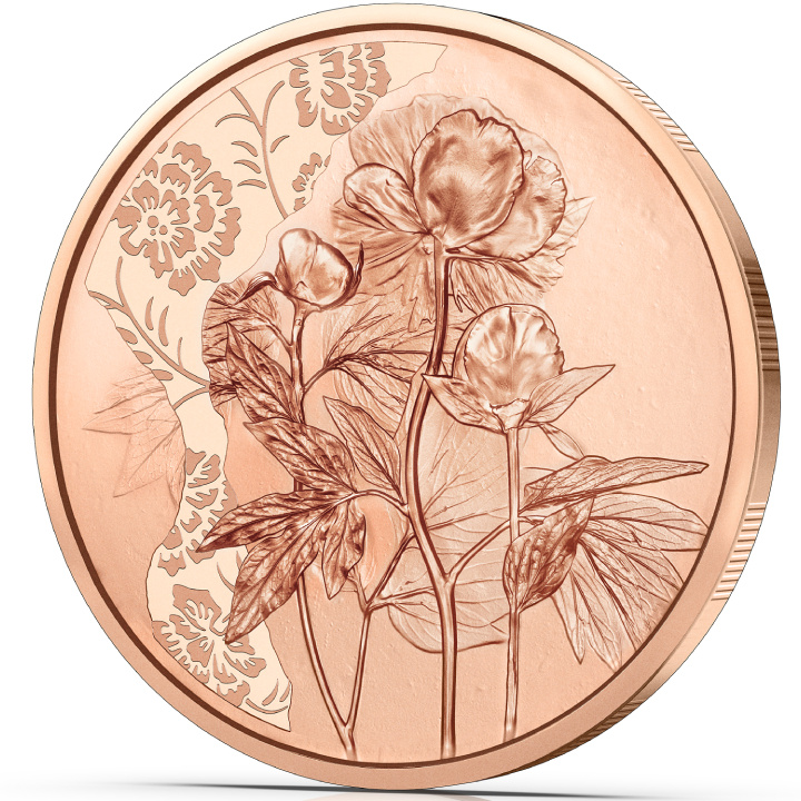 The Peony 10 Euro Miedź 2024