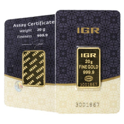 Lingote de oro 20 g IGR