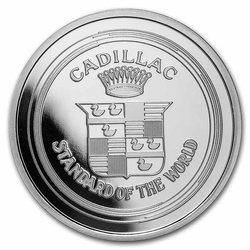 Cadillac "La Mothe Cadillac" Logo 1 oz Plata