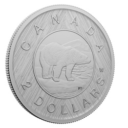Canadá: Tribute - W Mint Mark "Polar Bear" 2 $ Plata 2023 Ejemplar