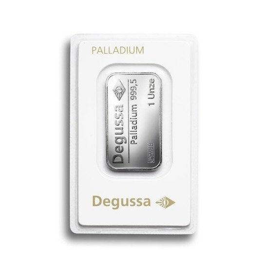 1 oz Palladiumbarren Degussa