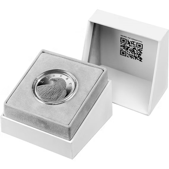 Medalia Liberty Eagle din argint - United Crypto States 1 oz argint 2023 Proof cu hologramă