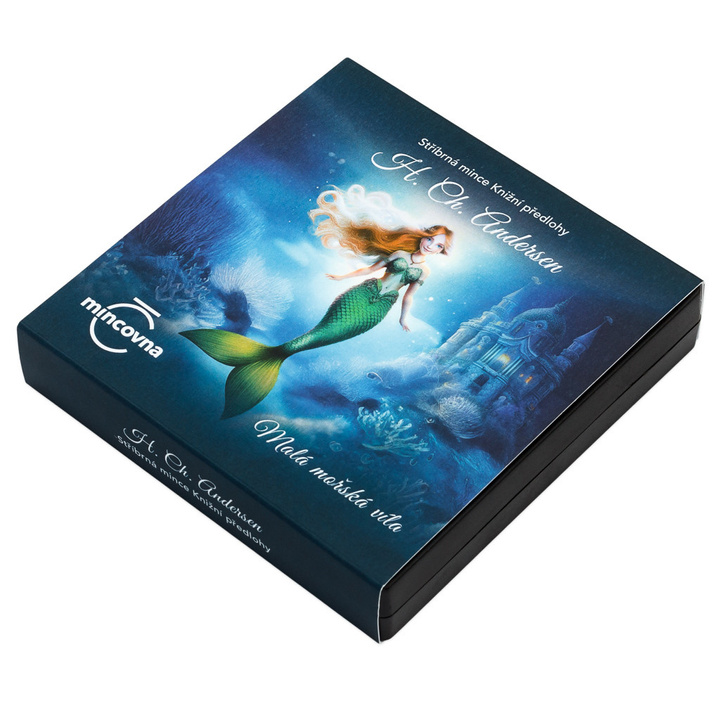 Silver Coin Book Templates - H. C. Andersen - The Little Mermaid Colored 29 grams Silver 2025 Proof