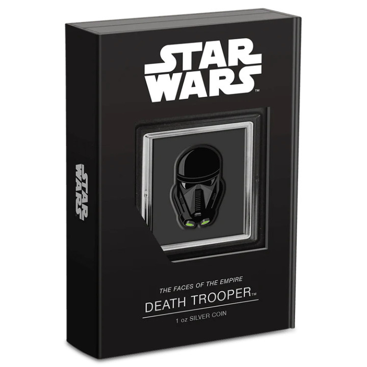 Niue: Star Wars The Faces of the Empire - Death Trooper colored 1 oz Silver 2022 Proof