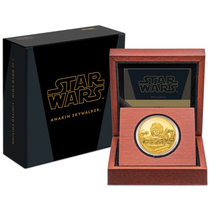 Niue: Star Wars – Anakin Skywalker 1 oz Gold 2021 Proof