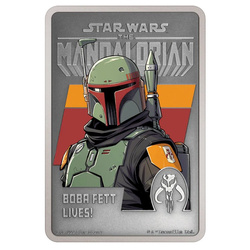 Niue: Star Wars The Mandalorian – Boba Fett coloured 1 oz Silver 2022 Antiqued Finish