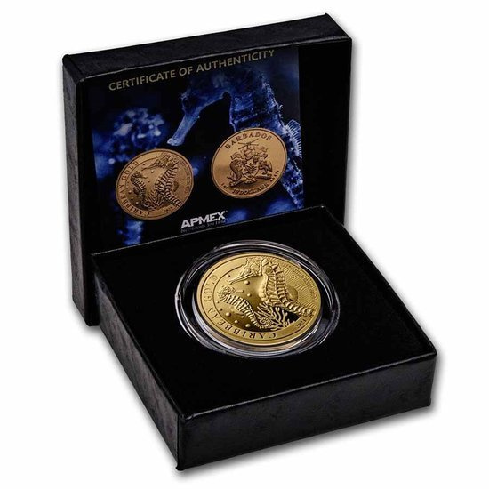 Barbados: Caballito de Mar 1 oz Oro 2021