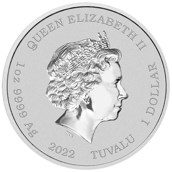 Tuvalu Homer Simpson 1 oz Plata 2022