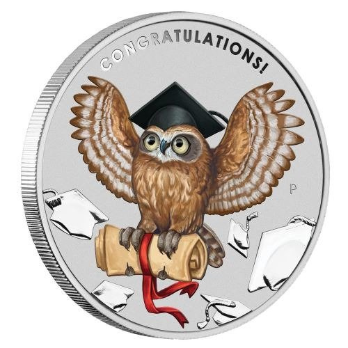 Moneta okolicznościowa. Ukończenie szkoły 1 uncja Srebra 2018