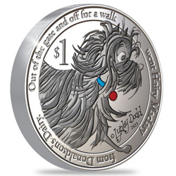 Nouvelle-Zélande : Hairy Maclary de la laiterie Donaldson 1 once de cuivre-nickel colorée 2023