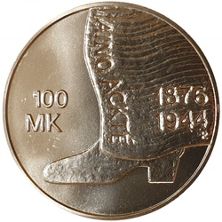 Finsko, 100 značek Náhodný rok (ryzost Ag.925, 31 gramů)