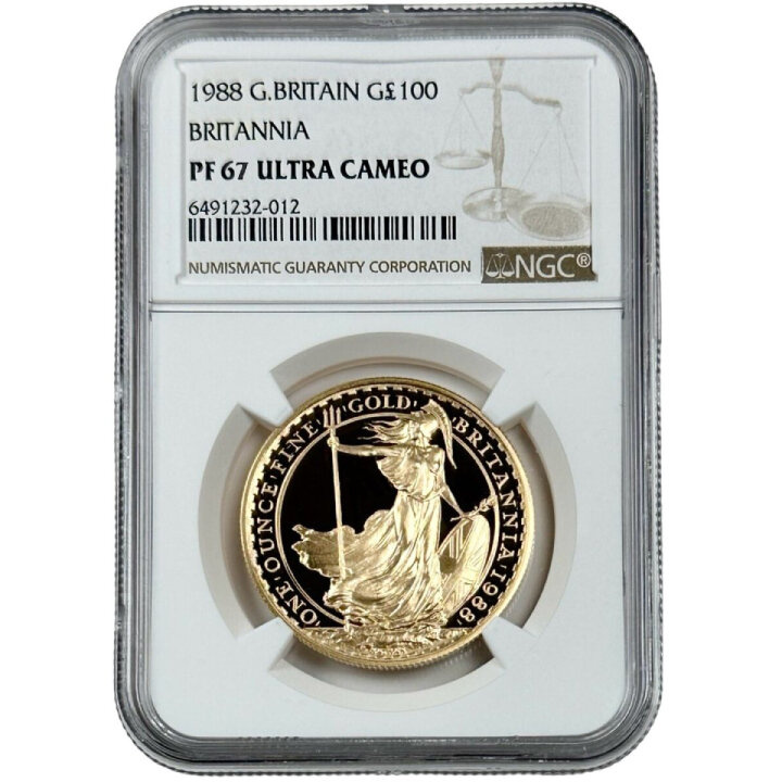 Britannia 1 once d'or 1988 Proof PF67 NGC Ultra Cameo