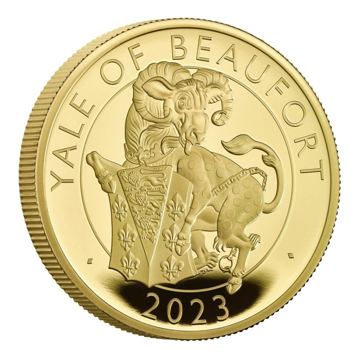 The Royal Tudor Beasts: The Yale of Beaufort 1 oz Gold 2023 Proof