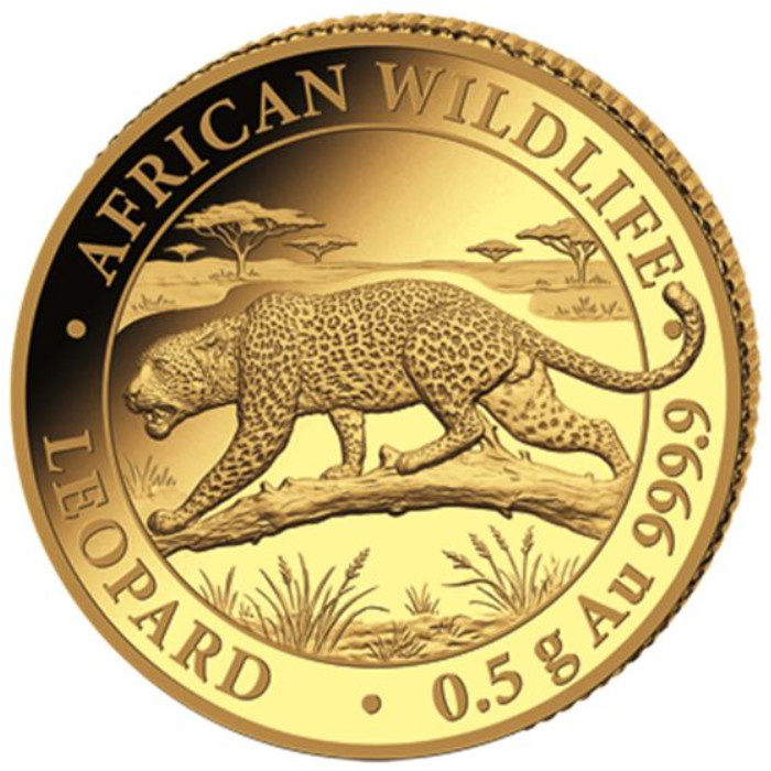 African Wildlife: Leopard 0.5 g Gold Coin 2026 Proof