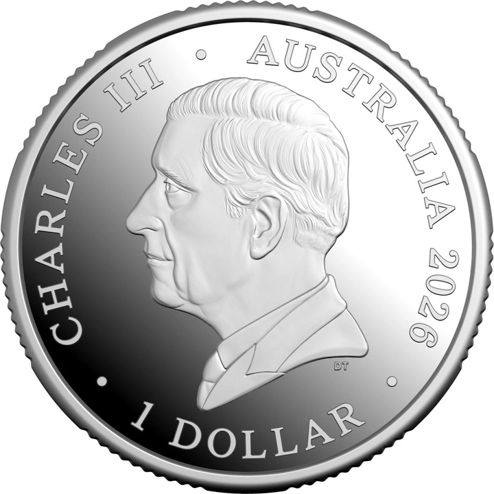 Monedă de argint Inima și sufletul Australiei $1 argint 2026 Proof