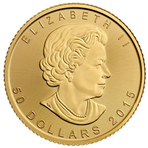 Kanadský javorový list 1 unce zlata 2015 v certipacku