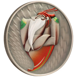 Niue: World of Cryptids - Jinn $2 kolorowany Srebro 2023 High Relief Antiqued Coin