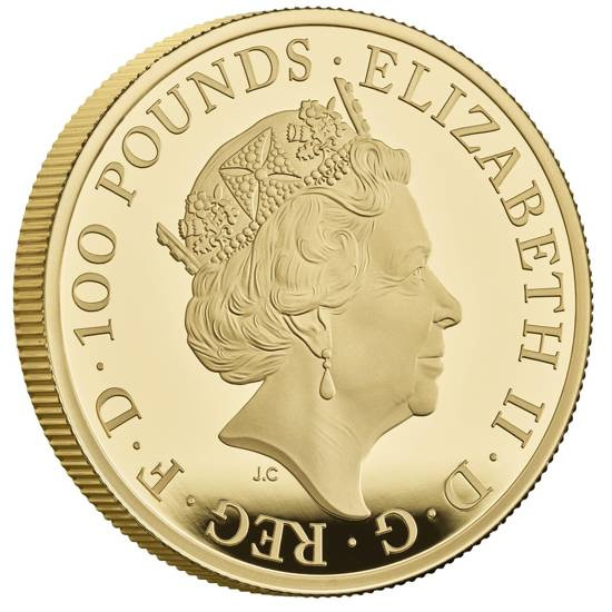 The Royal Tudor Beasts: Seymour Panther 1 uncja Złota 2022 Proof