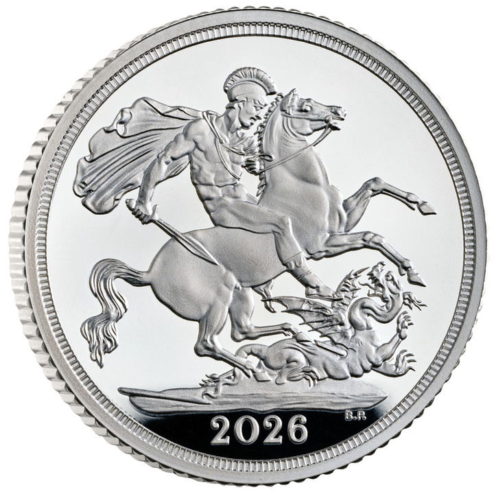 Velká Británie: Stříbrný suverén 2026 Proof