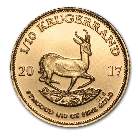 Krugerrand 1/10 uncia arany 2017