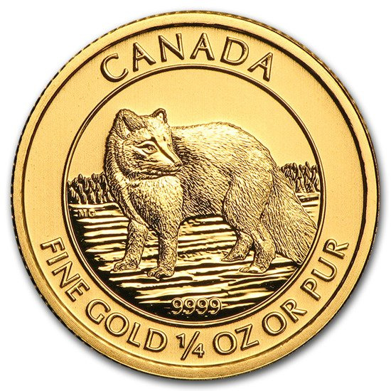 Arctic Fox 1/4 oz Gold 2014 NGC MS69