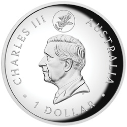Aigle australien 10e anniversaire plaqué or 1 once d'argent 2024 Proof High Relief