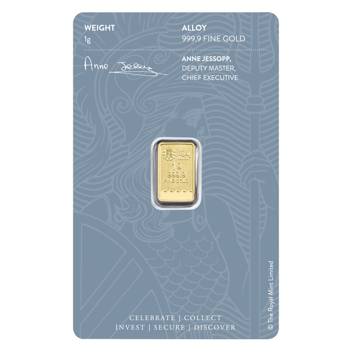 Britannia lingote 1 gramo Oro