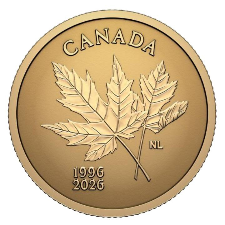 Canadá: 30º Aniversario del Emblema Arbóreo Moneda de Oro 2026 Proof