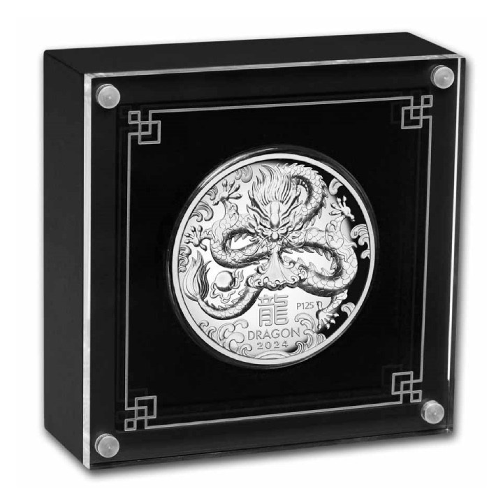 Perth Mint: Lunar III - Year of the Dragon 5 oz Silver 2024 Proof High Relief
