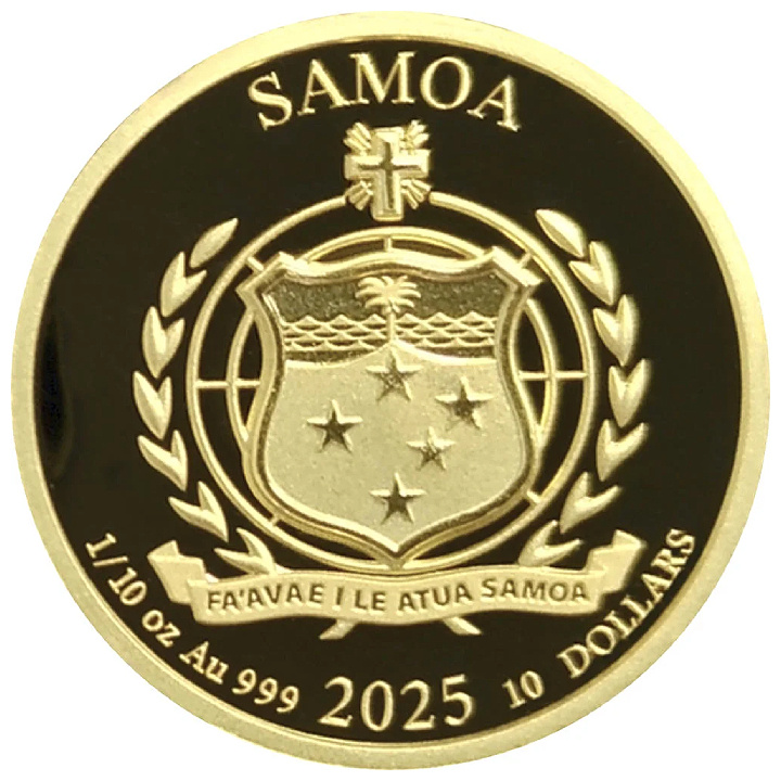 Samoa: Golden Eagle 1/10 unce zlata 2025 Prooflike