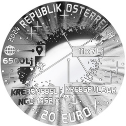 Az univerzum szépsége - Supernova színes 20 euró ezüst 2024 Proof