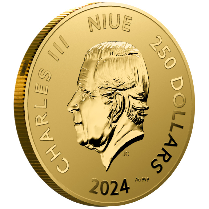 Niue: Año del Dragón 1 oz Oro 2024 Prooflike
