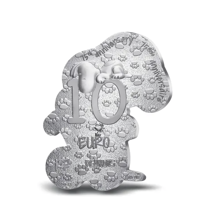 Monedă din argint Snoopy 10€ Proof 2025 monedă modelată