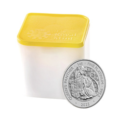 The Royal Tudor Beasts: The Queen's Panther 1 oncia di platino 2025