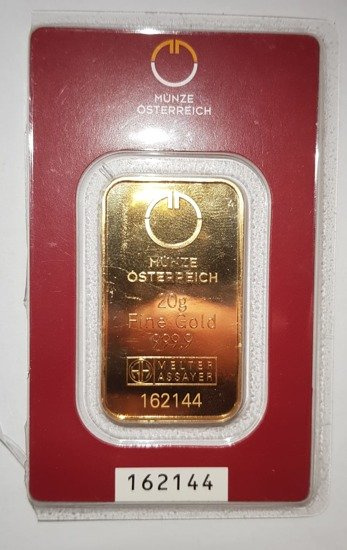 20 gramów Austrian Mint Uszkodzony CertiPack