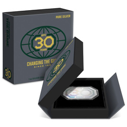 Niue: UFC- 30th Anniversary coloured 1 oz Silber 2023 Proof Coin